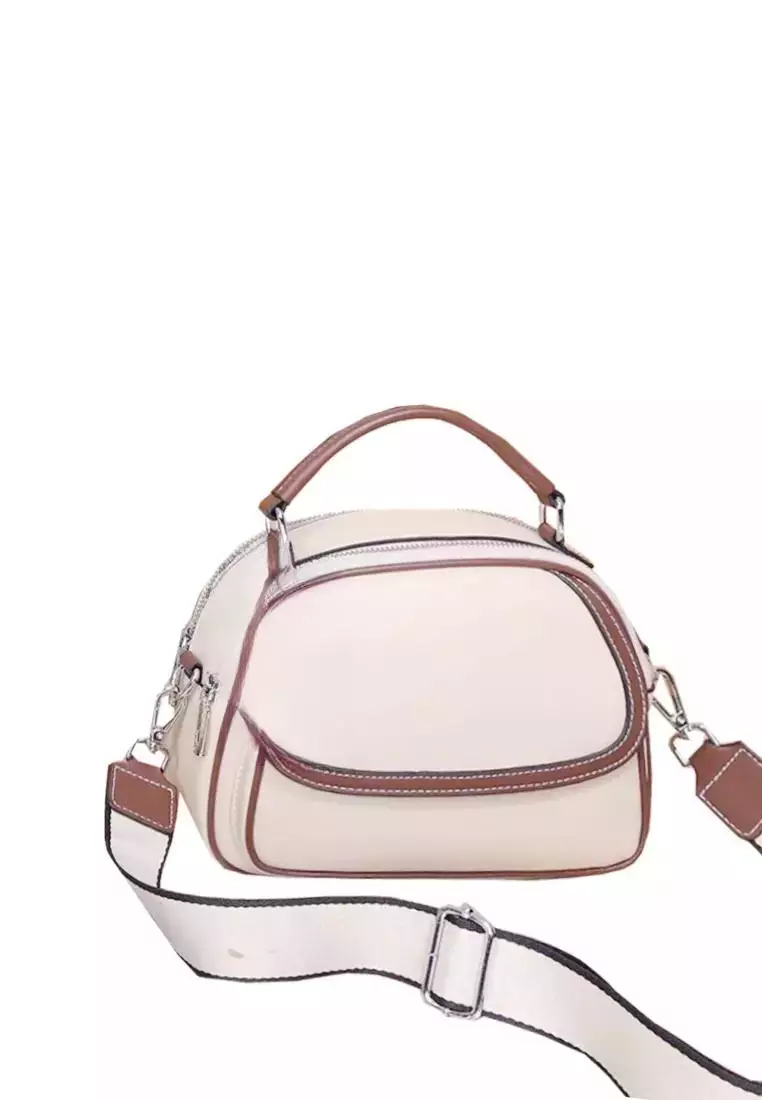 ZITIQUE Fashion header cowhide shoulder oblique backpack